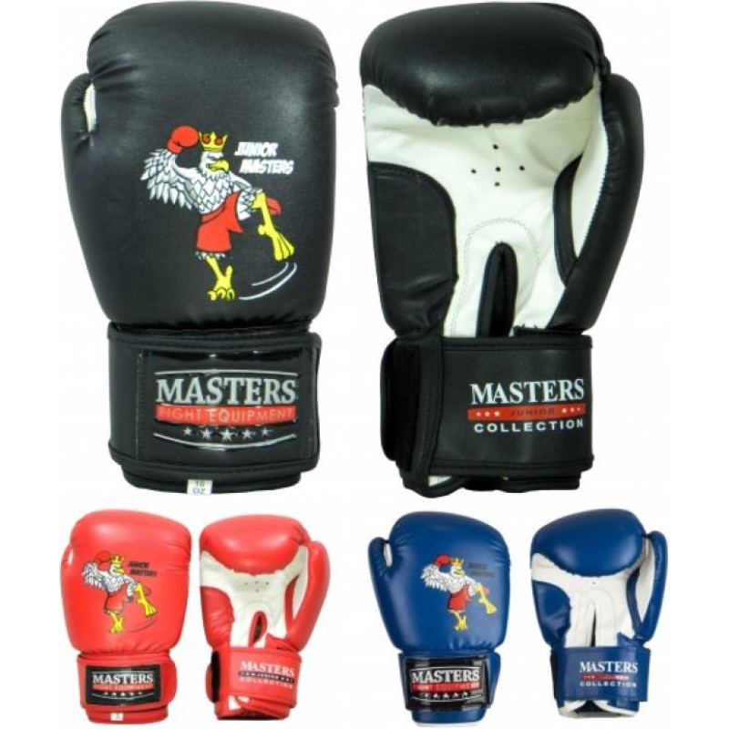 Masters Collection Rpu-Mjc Jr Boxing Gloves 01255-02-8 (niebieski+8 oz)