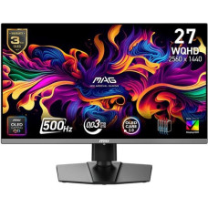 MSI Monitor mag 272qp qd-oled x50/26.5 cala/qd-oled/wqhd/flat/500hz/black