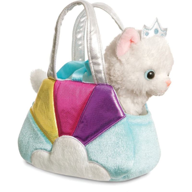 Fancy Pals AURORA Fancy Pals Plīša kaķu princese zilā somā, 20 cm
