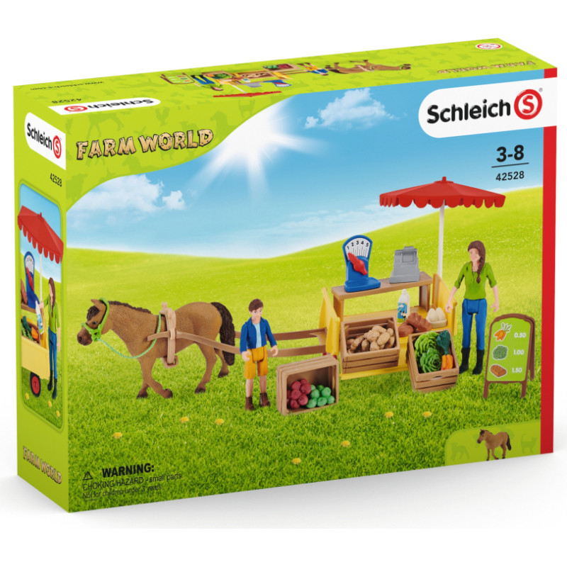 Schleich FARM WORLD Pārvietojamā lete lauku precēm