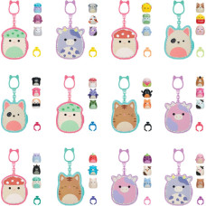 Squishmallows CLIP-A-LONGS 3 figūriņas necaurspīdīgā iepakojumā, 2,5 cm