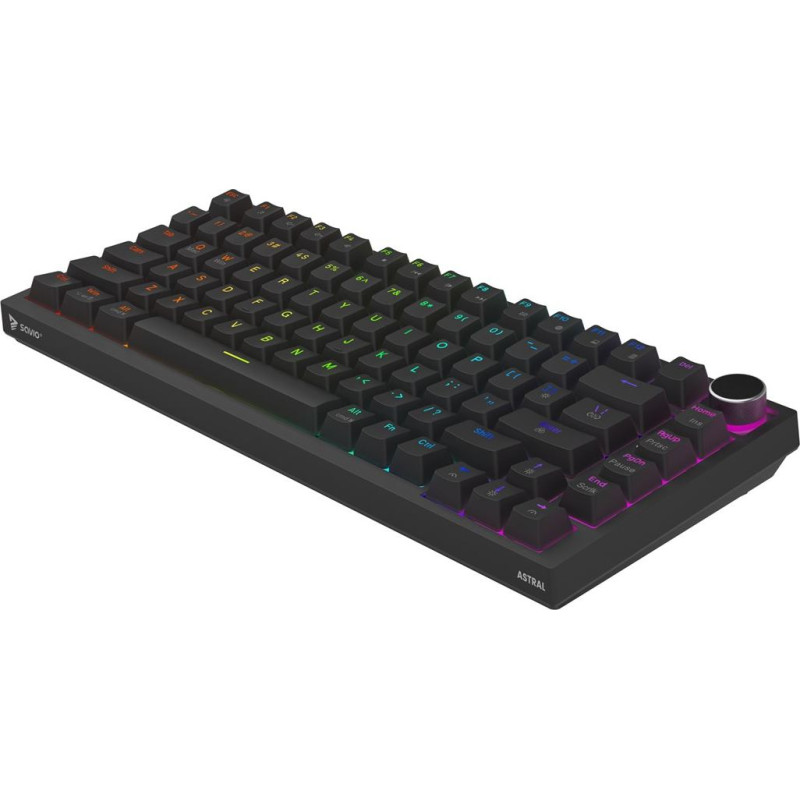 Savio klawiatura magnetyczna astral black outemu white jade rgb