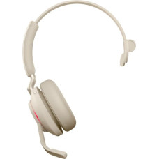 Jabra Evolve2 65 UC Mono Link380c Wireless Over-Ear Headphones, Beige