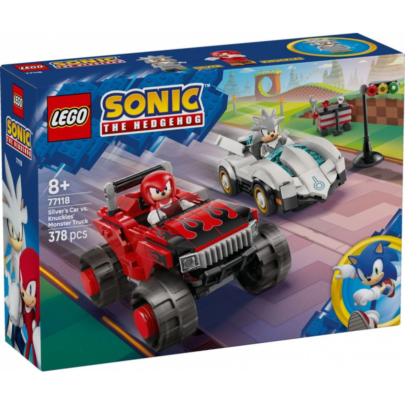 Lego ® Sonic the Hedgehog™: Silver’s Car vs. Knuckles’ Monster Truck (77118)