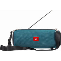 Gembird przenośny głośnik bluetooth spk-bt-17-g fm-radio, wbudowany mikrofon, kolor zielony, usb, aux, microsd