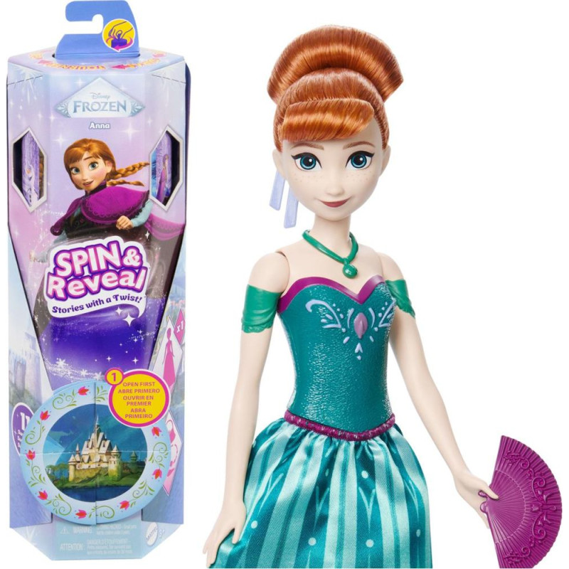 Mattel Disney Frozen: Spin & Reveal - Anna Doll (JBG60)