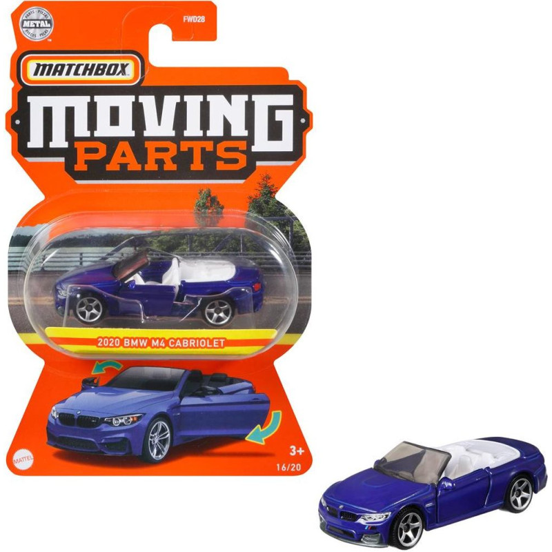 Mattel Matchbox: Moving Parts - 2020 BMW M4 Cabriolet (GWB45)