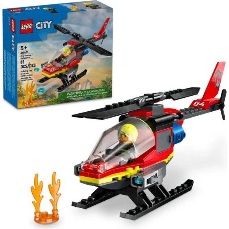 Lego City 60411 Fire Rescue Helicopter
