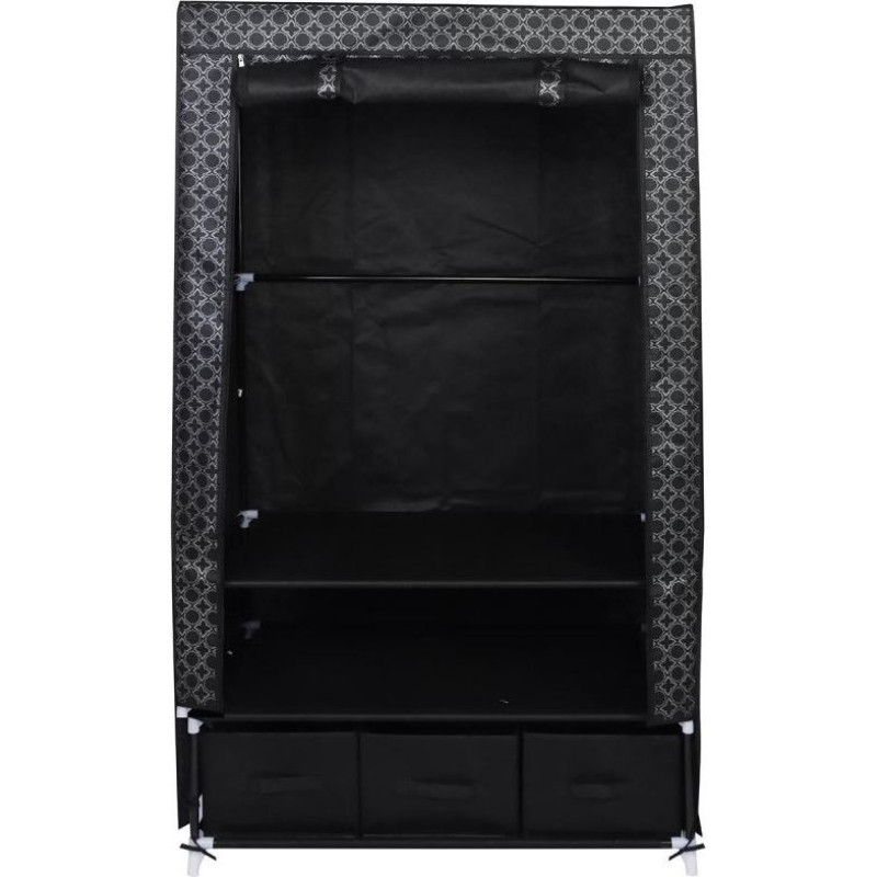 TEXTILE WARDROBE 88x50x160CM ORNAMENT 45245