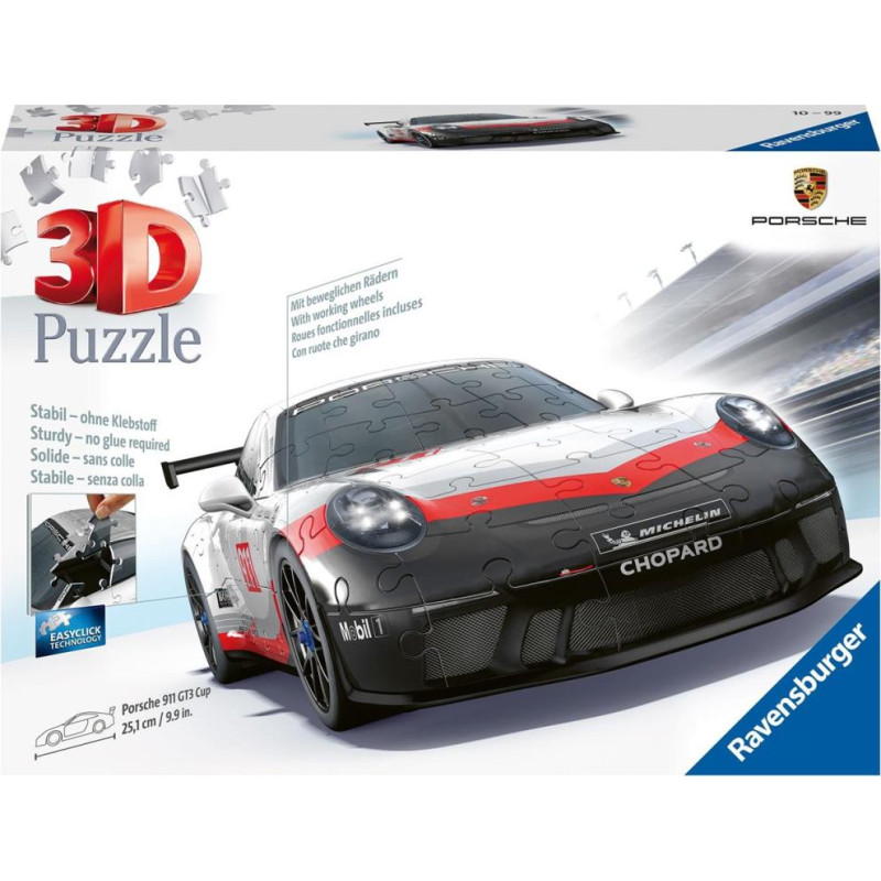 Ravensburger 3D Puzzle: Porsche 911 GT3 Cup (108 pcs) (11557)