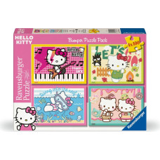 Ravensburger Puzzle: Hello Kitty - Let's Go, Hello Kitty! (4x100 pcs) (12004159)