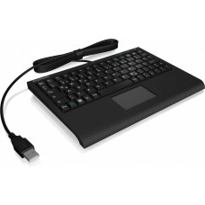 Keysonic Klawiatura mini ack-3410(us) touchpad, usb