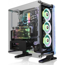Thermaltake Obudowa - distrocase 350p black tempered glass