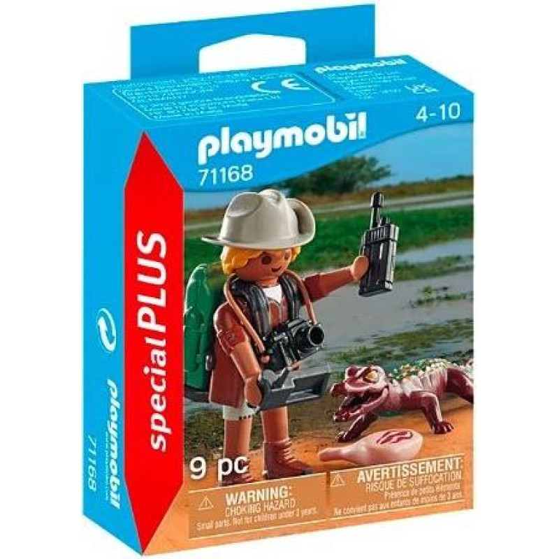 Playmobil Zestaw z figurką special plus 71168 badacz z aligatorem