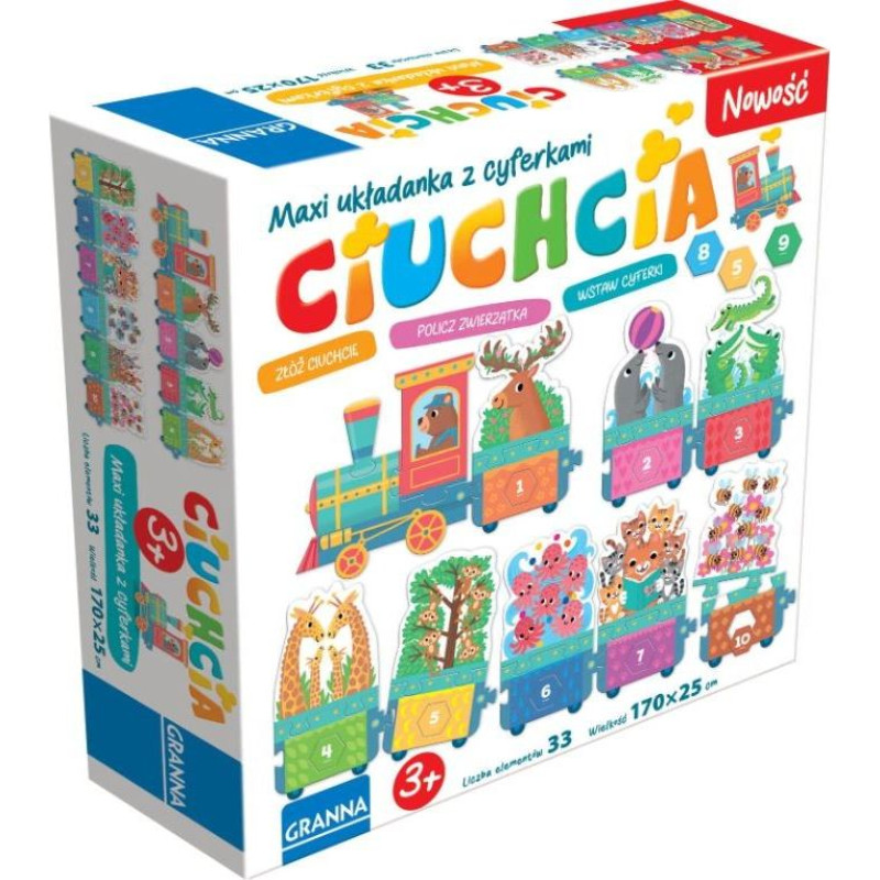 Granna Puzzle maxi układanka z dziurkami ciuchcia