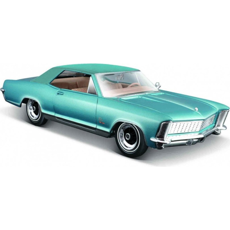 Maisto Model kompozytowy buick riviera 1965 niebieski 1/24