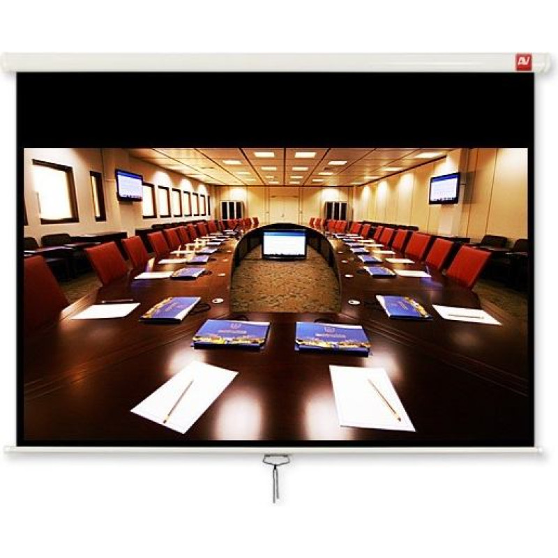 Avtek Ekran ścenny ręczny cinema pro 200 mg (16:9, 200x200cm, powierzchnia szara, matowa, src)