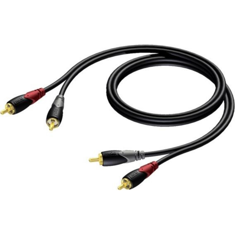 Procab Kabel 2x rca/cinch męski - 2x rca/cinch męski 3 m - cla800/3