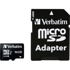Verbatim Karta micro sdhc 16gb class10 uhs-i + adapter
