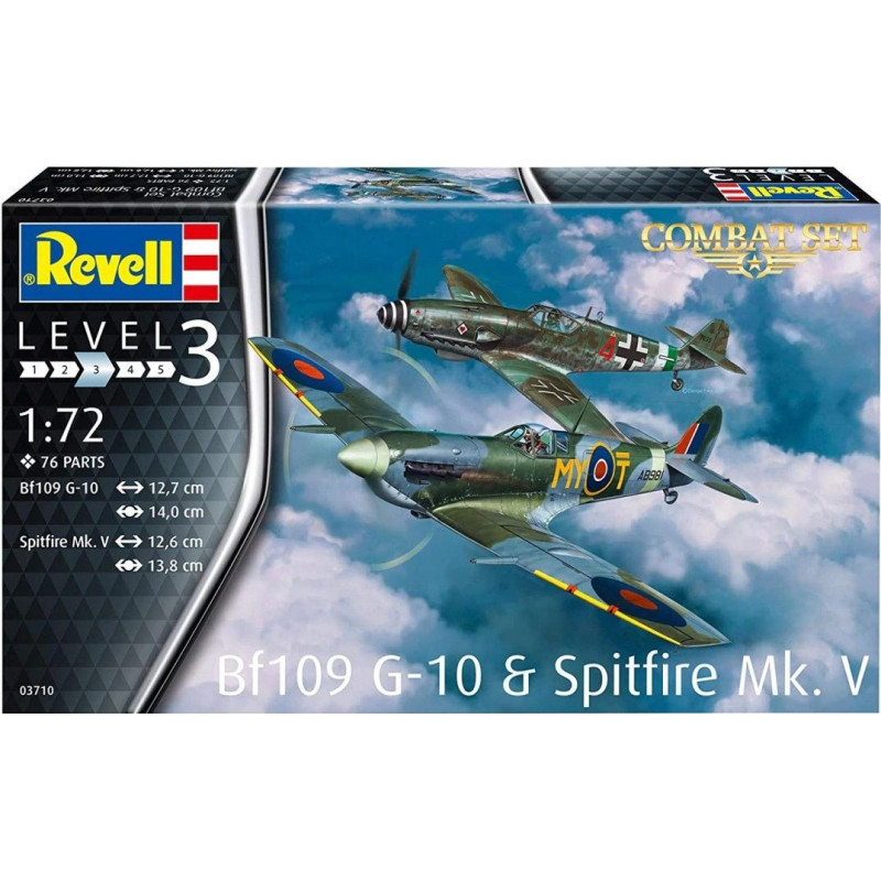 Revell Model plastikowy bf109g-10 & spitfire mk.v