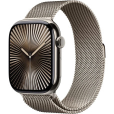 Apple Watch series 10 gps + cellular, koperta 46 mm z tytanu w kolorze naturalnym z bransoletą mediolańską w kolorze naturalnego tytanu - rozmiar m/l
