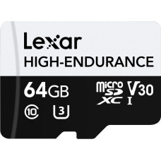 Lexar Karta microsd high endurance 64gb c10 a1 u1 v30 100/35mb/s