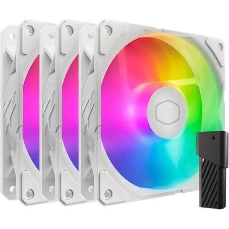 Cooler Master Wentylator sickleflow edge 120 argb white 3-pack