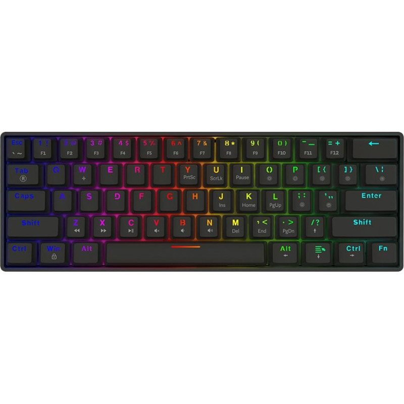 Savio Klawiatura mechaniczna blackout x2 outemu peach silent, hot swap