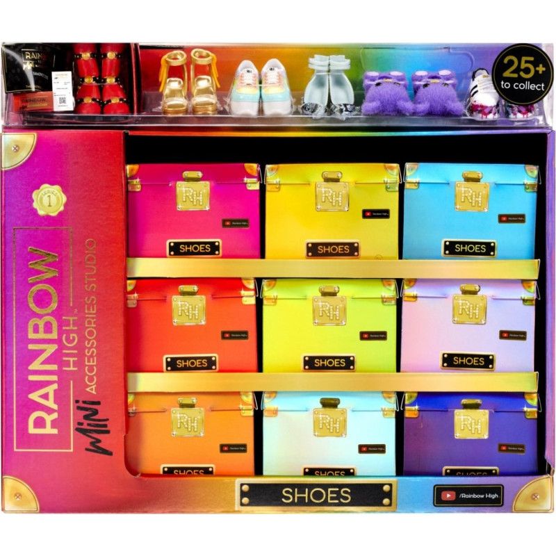 MGA Akcesoria  rainbow high buty display 27 sztuk