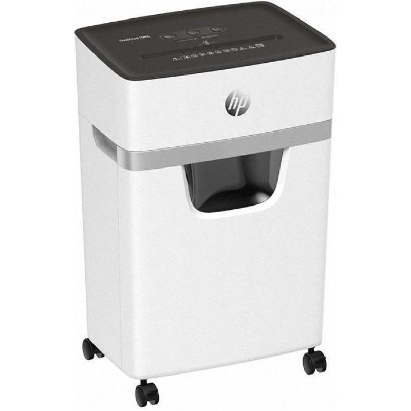 Hewlett-Packard Hp niszczarka oneshred 10mc, mikrościnki, p-5, 10 kart., 20l, jasnoszara