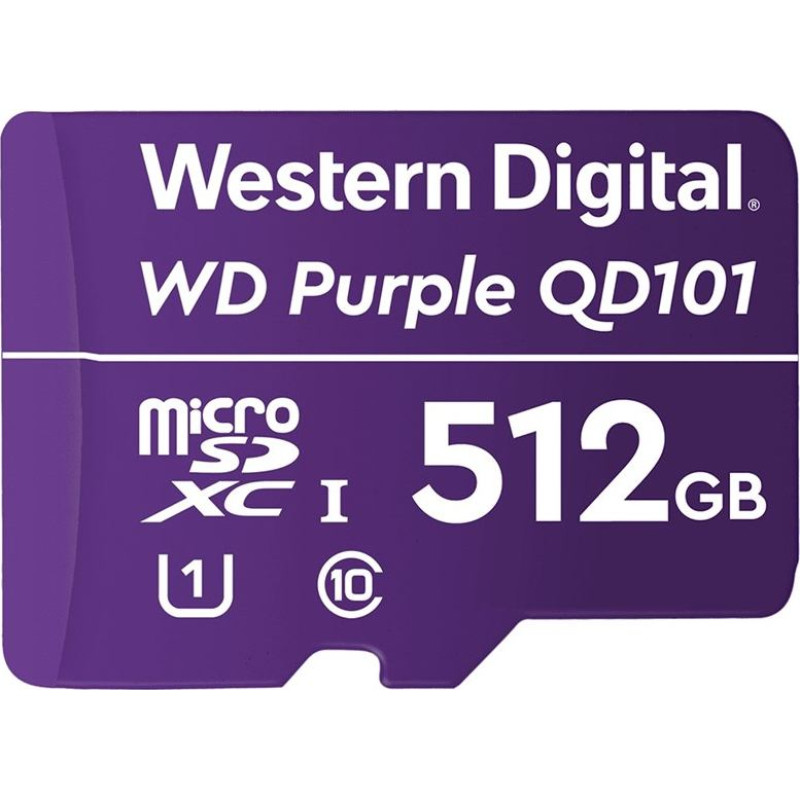 WD Karta pamięci wd purple microsdxc wdd512g1p0c (512 gb; class 10, class u1)