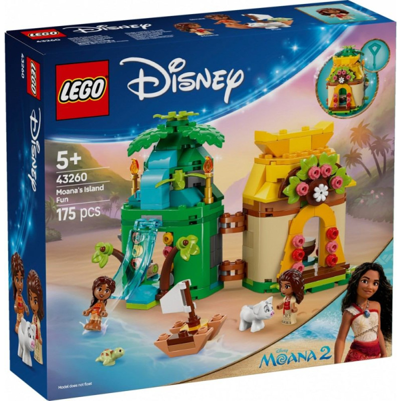 Lego Klocki disney 43260 zabawy vaiany na wyspie