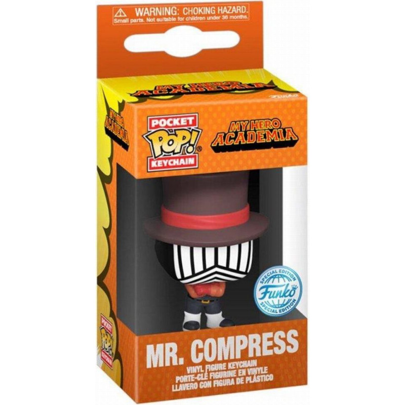 Funko Pocket Pop!: My Hero Academia - Mr. Compress (Hideout) Vinyl Figure Keychain