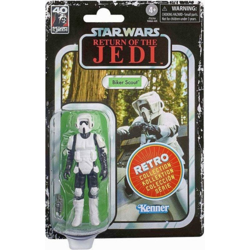 Hasbro Fans - Disney Star Wars: Return of the Jedi Retro Collection - Biker Scout Action Figure (10cm) (F7279)