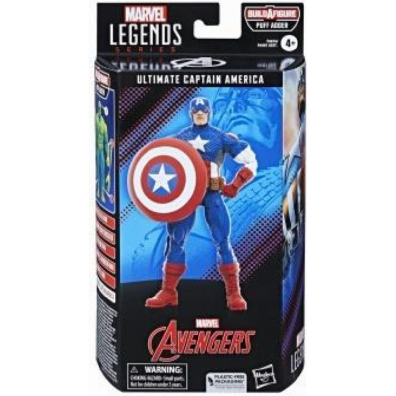 Hasbro Fans - Marvel Legends: Ultimate Captain America Action Figure (15cm) (Build-A-Figure Puff Adder) (F6616)