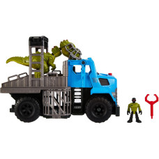 Mattel Imaginext Jurassic World Dominion: Break Out Dino Hauler Thrashing Action Vehicle (GVV50)