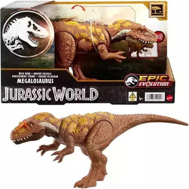 Mattel Jurassic World: Epic Evolution Wild Roar - Megalosaurus (HTK73)