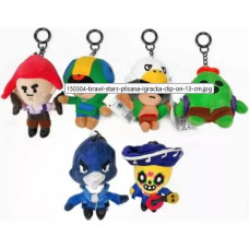 P.m.i. Brawl Stars Clip On Plush Characters 13cm (S1) (Random) (BRW7004)