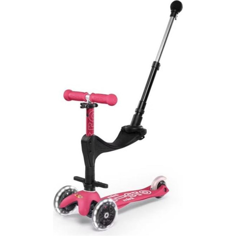 Deluxe Micro Scooter Mini 3in1 Deluxe Plus LED pink