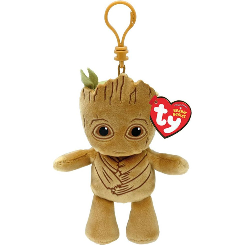 As Company : TY Χνουδωτό Beanie Babies Κλιπ Groot 8,5Εκ (1607-34005)