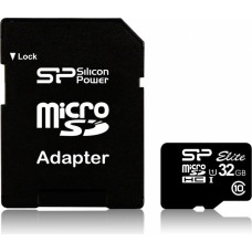 Silicon Power Karta pamięci microsdhc 32gb cl10/uhs-1 100/80 mb/s elite + adapter