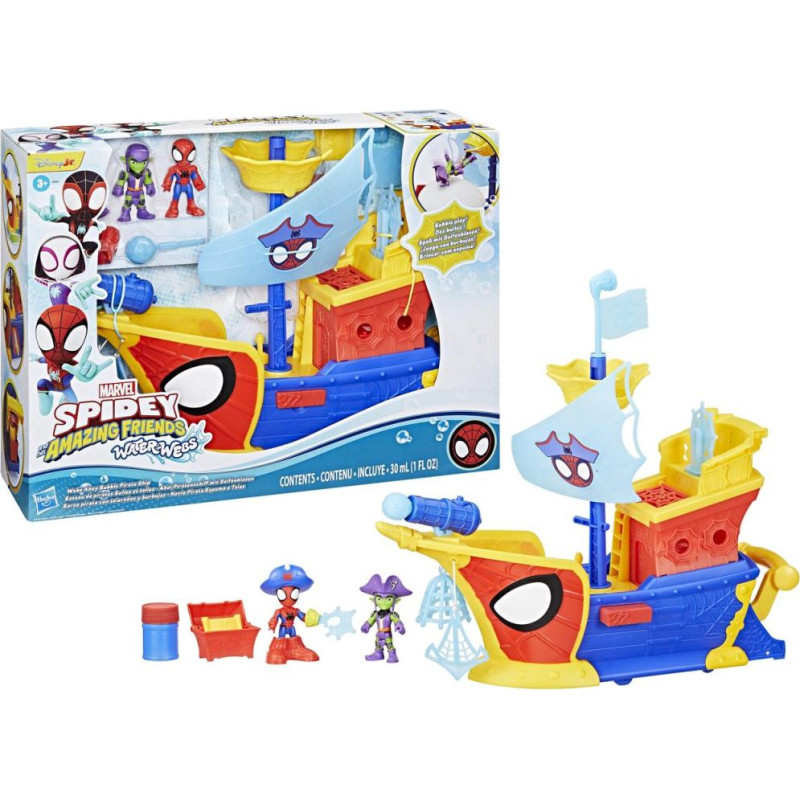 Hasbro Spidey And His Amazing Friends: Playsets - Webs Ahoy Bubble Ship (G0666)