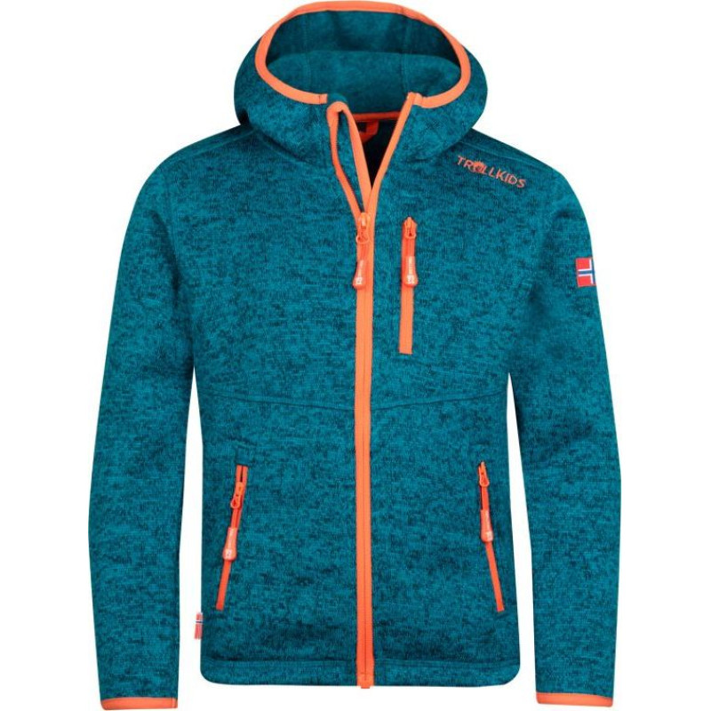 Trollkids Kids Jondalen Jacket XT atlantic Jr fleece jacket 222-197 (104)
