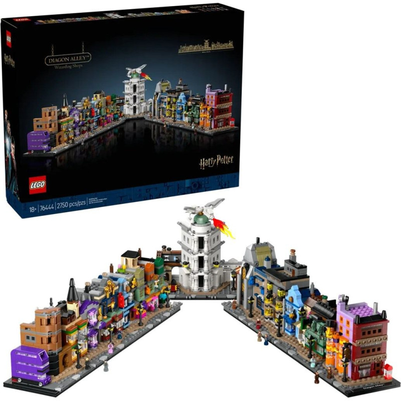 Lego harry potter 76444 magiczne sklepy na ulicy pokątnej