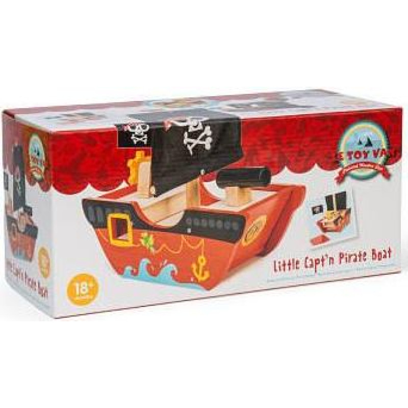 Le Toy Van - Little Capt'n Pirate Boat - Toy - rotaļlieta