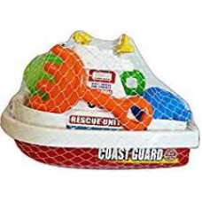 Globo - 34553 2 Colour Summer Boat with Spade/Rake and Mould - Toy - rotaļlieta