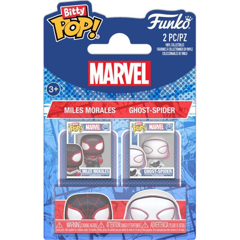 Funko Bitty Pop! 2-Pack Marvel: Spider-Man - Miles Morales & Ghost Spider Vinyl Figures