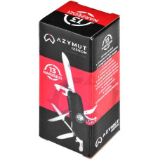 AZYMUT Izeron pocket knife - 13 tools + holster, 90 mm black (HK20017-8BL)