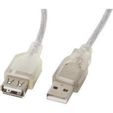 Lanberg Kabel lanberg ca-usbe-12cc-0018-tr (usb 2.0 m - usb 2.0 f; 1,8m; kolor biały)