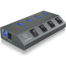 Icybox Ib-hub1405c 4 portowy hub usb 3.0